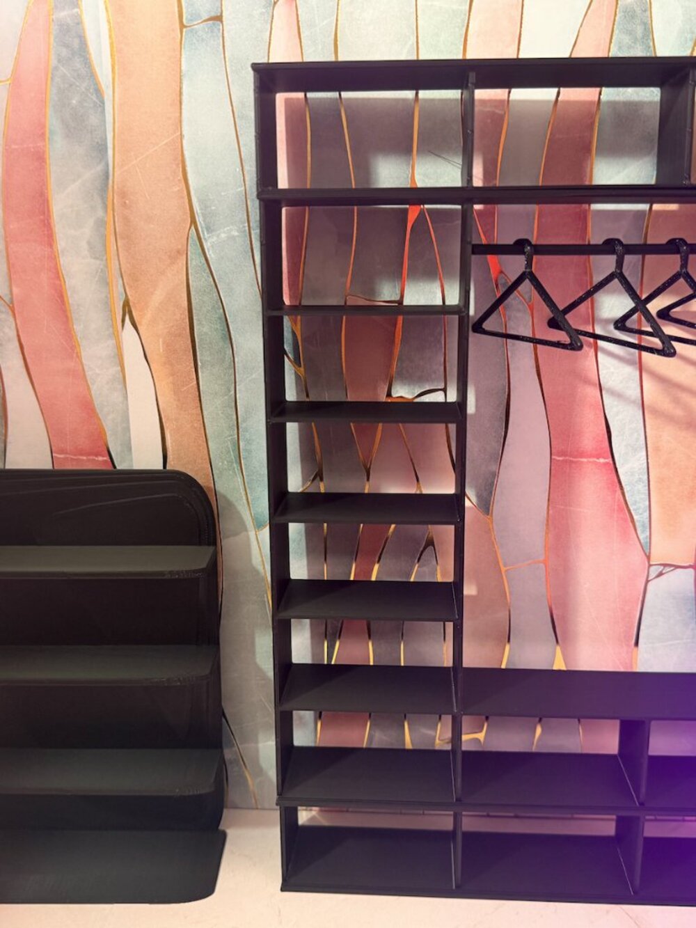 Barbie Closet + Shoe Rack Bundle | Doll Closet Organizer Shelf for Accessories